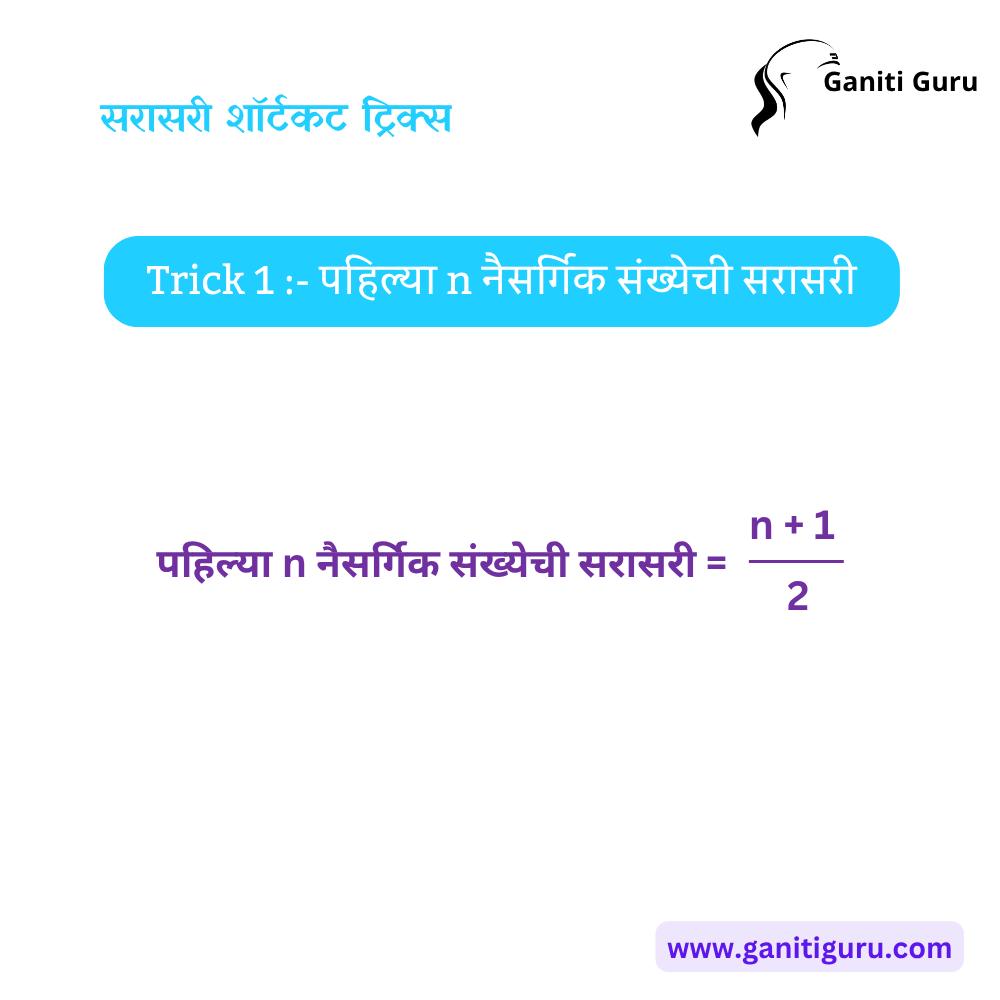 Average - Shortcut Tricks & Examples in Marathi