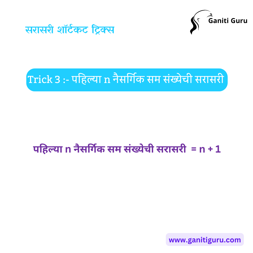 Average - Shortcut Tricks & Examples in Marathi