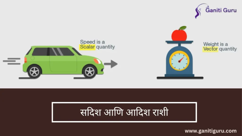 Scalar and Vector quantities in Marathi